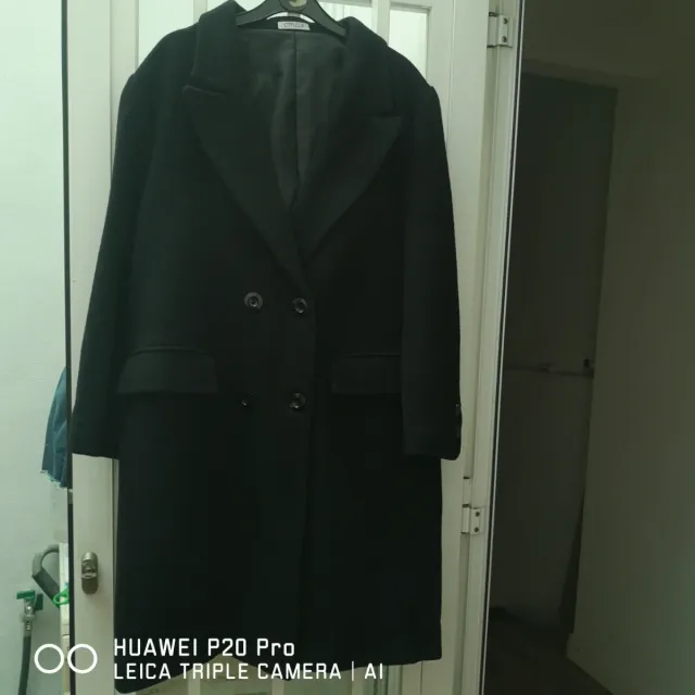 Abrigo Drapecoti Negro Mujer