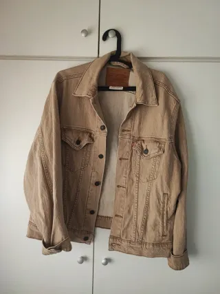 Chaqueta tejana Levis Beige/Marrón