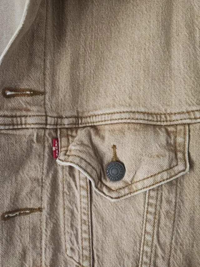 Chaqueta tejana Levis Beige/Marrón