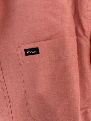 Camisa RVCA Hombre Rosa/Rojo Talla L