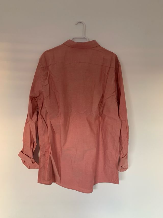 Camisa RVCA Hombre Rosa/Rojo Talla L