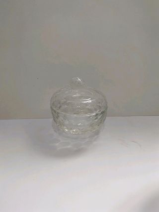 Portagioie in cristallo con coperchio cm.7x7