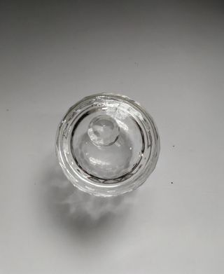 Portagioie in cristallo con coperchio cm.7x7