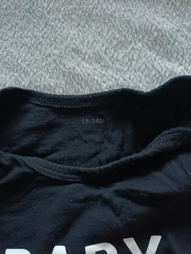 Body bebé negro Baby con estampado