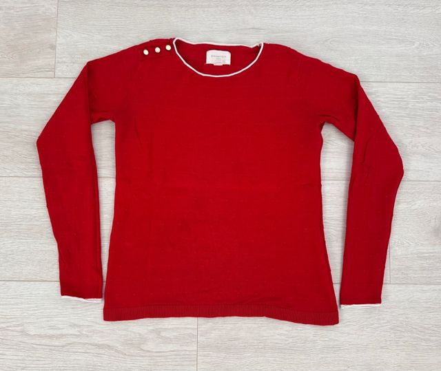 Jersey Springfield rojo botones hombro