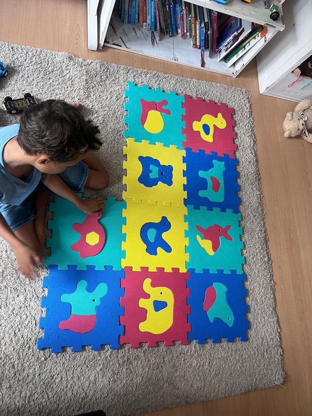Alfombra Puzzle Espuma Animales 9 Piezas