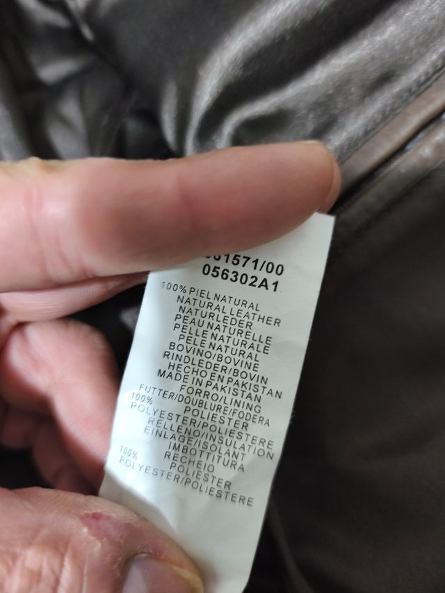 Chaqueta de piel hombre