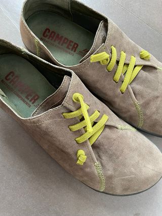 Zapatos Camper Marrones y Amarillos