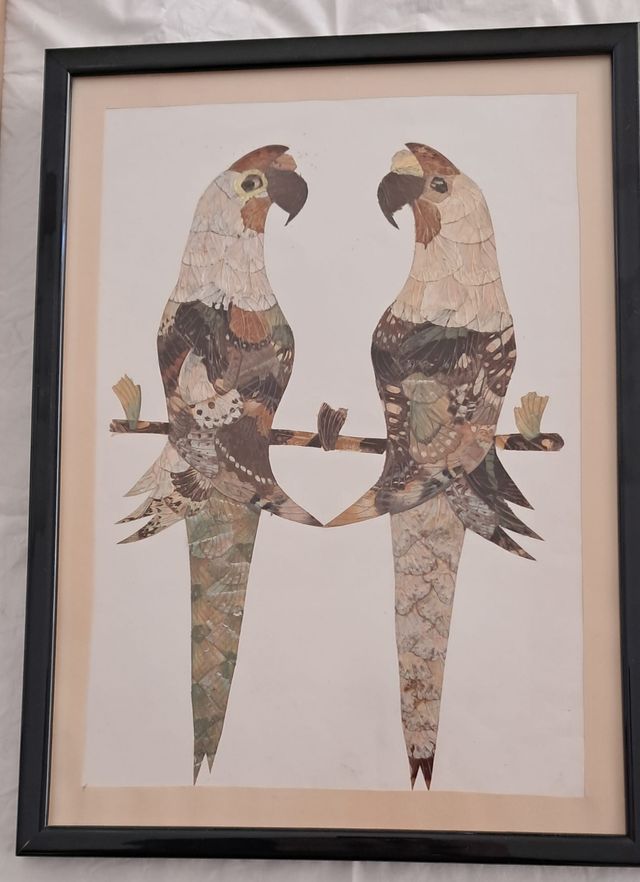 Cuadro Decorativo Pájaros Mariposas