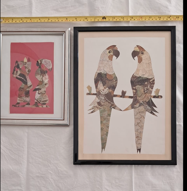 Cuadro Decorativo Pájaros Mariposas