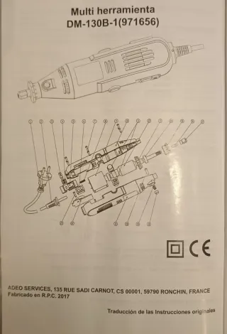 Multiherramienta Everise CF1025 - Set 240 acc.