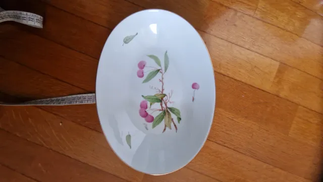 Piatto vassoio ceramica dipinto a mano