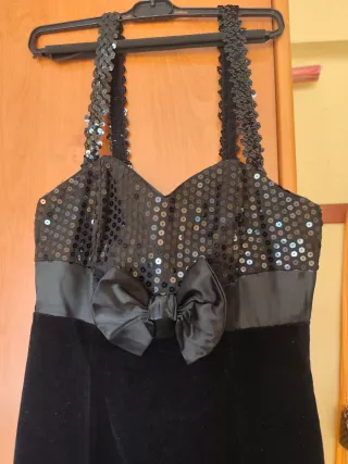 Traje de noche terciopelo negro talla 44