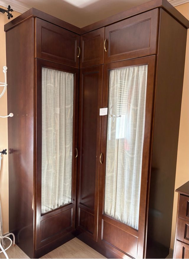 Dormitorio completo madera y forja