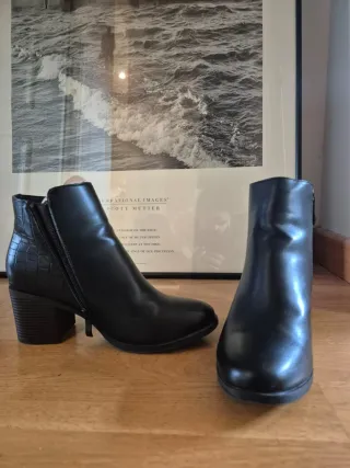 Botines mujer piel sintética talla 37