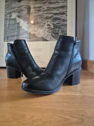 Botines mujer piel sintética talla 37