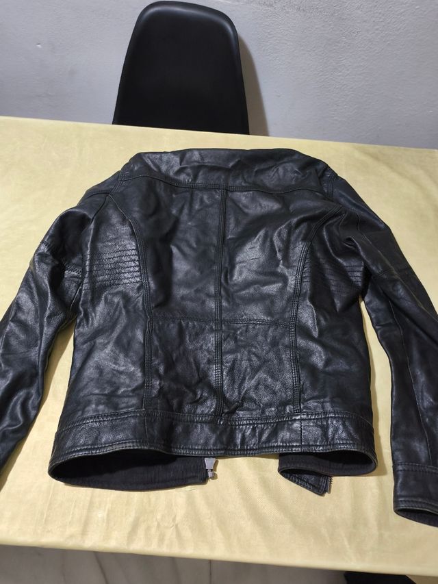 Lote 2 chaquetas piel ovino hombre beige/marrón