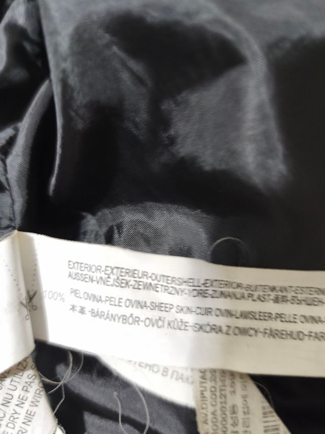 Lote 2 chaquetas piel ovino hombre beige/marrón