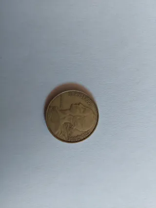 Moneda 20 céntimos Francia 1967
