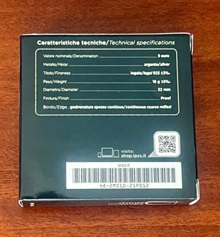 5 Euro Argento 2021 - 450° nascita Caravaggio