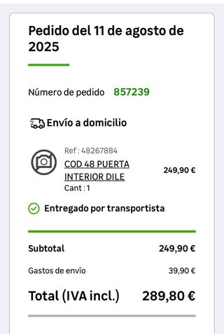 Panel posterior puerta entrada