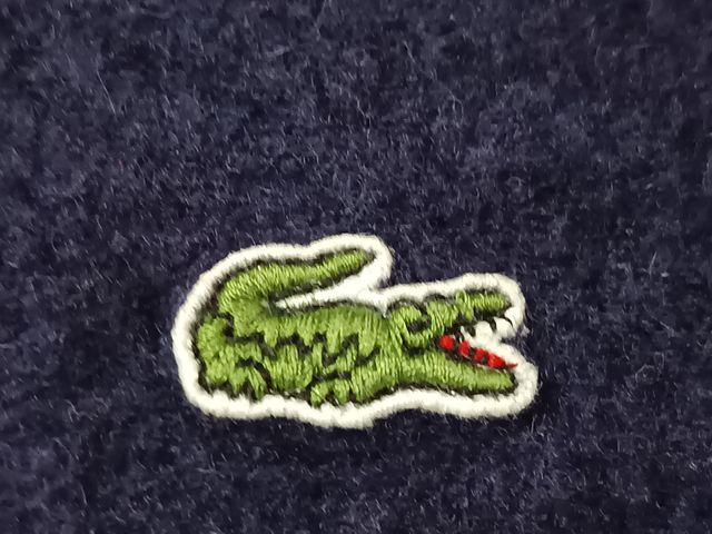 Jersey Lacoste Lana Virgen Azul Talla S