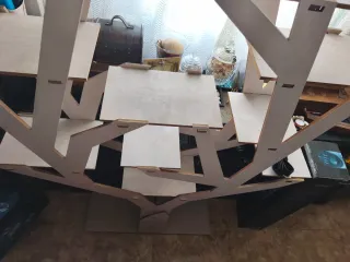 Estantería árbol madera