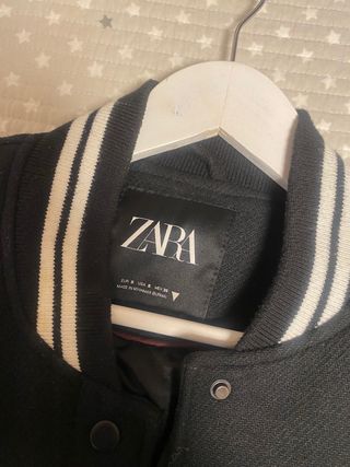 Chaqueta Zara Negra Bomber Manga Satén!! Hoy 15