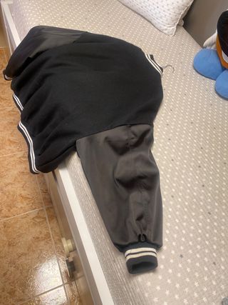 Chaqueta Zara Negra Bomber Manga Satén!! Hoy 15