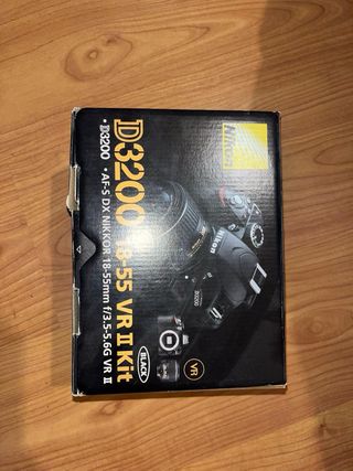 Cámara Réflex Nikon Negra D3200 18-55