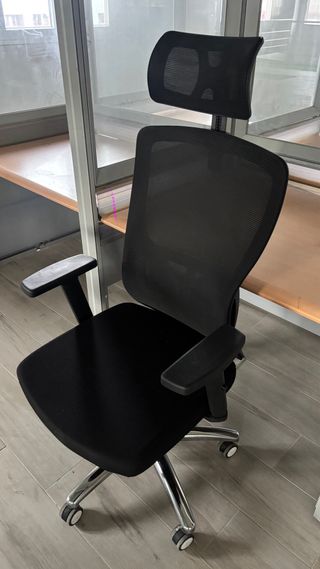 Silla de Oficina Ergonómica Negra