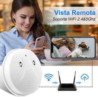 Mini Cámara Espía oculta en un Detector Humo