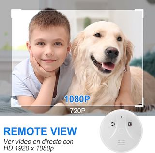 Mini Cámara Espía oculta en un Detector Humo