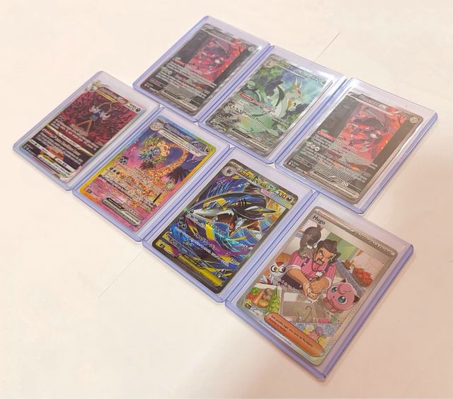 Lote de 7 cartas Pokémon Fullart Arte Alternativo