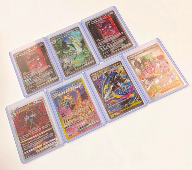 Lote de 7 cartas Pokémon Fullart Arte Alternativo