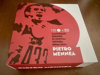Moneta 10 Euro Dorata Pietro Mennea 2024