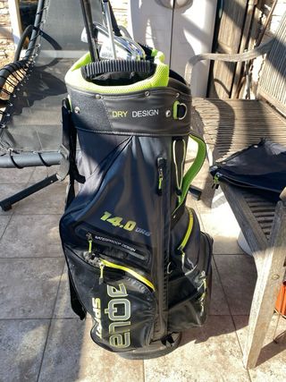 Bolsa de palos de golf gris DRY DESIGN + 6 palos