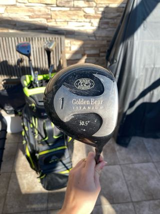 Bolsa de palos de golf gris DRY DESIGN + 6 palos