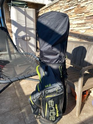 Bolsa de palos de golf gris DRY DESIGN + 6 palos