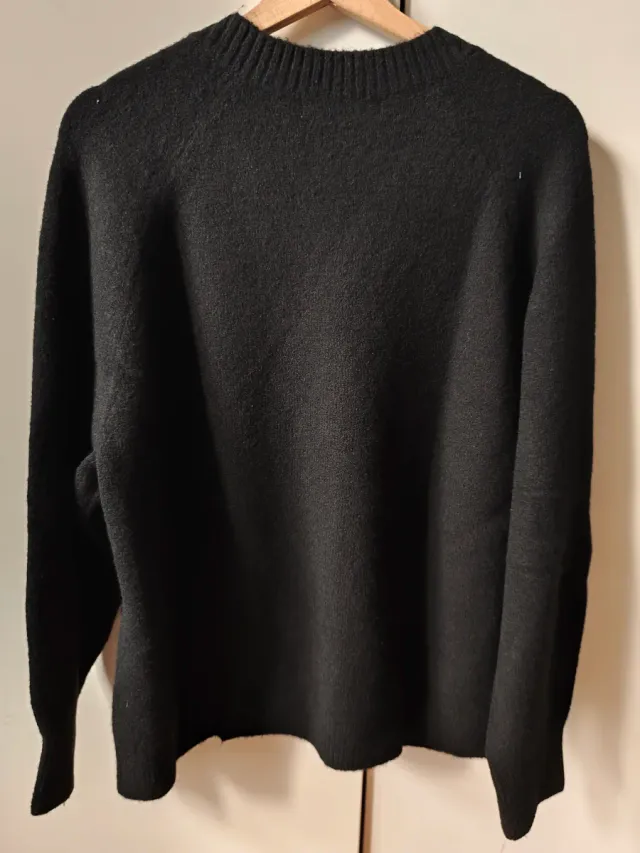 Chaqueta de punto negra mujer