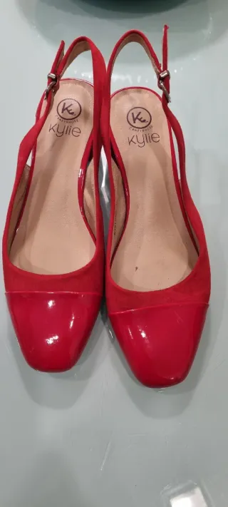 Zapatos Kylie Rojos Mujer Talla 39