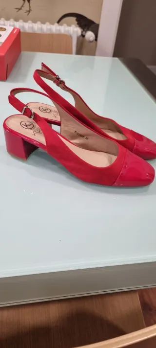 Zapatos Kylie Rojos Mujer Talla 39
