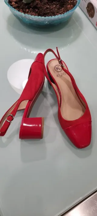 Zapatos Kylie Rojos Mujer Talla 39