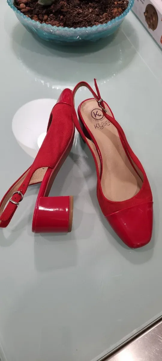 Zapatos Kylie Rojos Mujer Talla 39