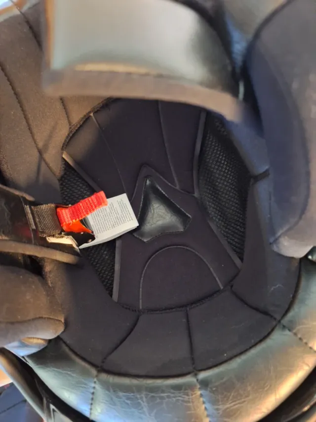 Casco Jet Negro con Visera y Bandera Italiana T M