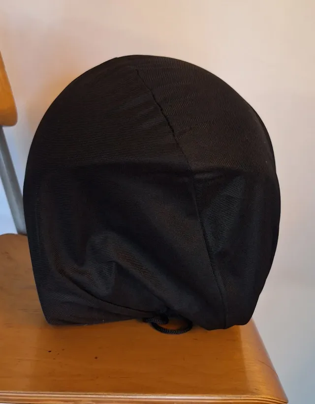 Casco Jet Negro con Visera y Bandera Italiana T M