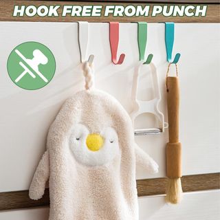 8 Ganchos para colgar perchero o puerta Colores