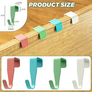 8 Ganchos para colgar perchero o puerta Colores