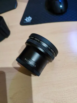 Objetivo Ojo de Pez Fisheye FC-5525 Macro +12.5