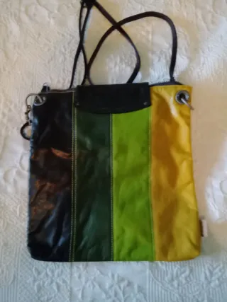 Bolso Skunkfunk Negro, Verde, Amarillo